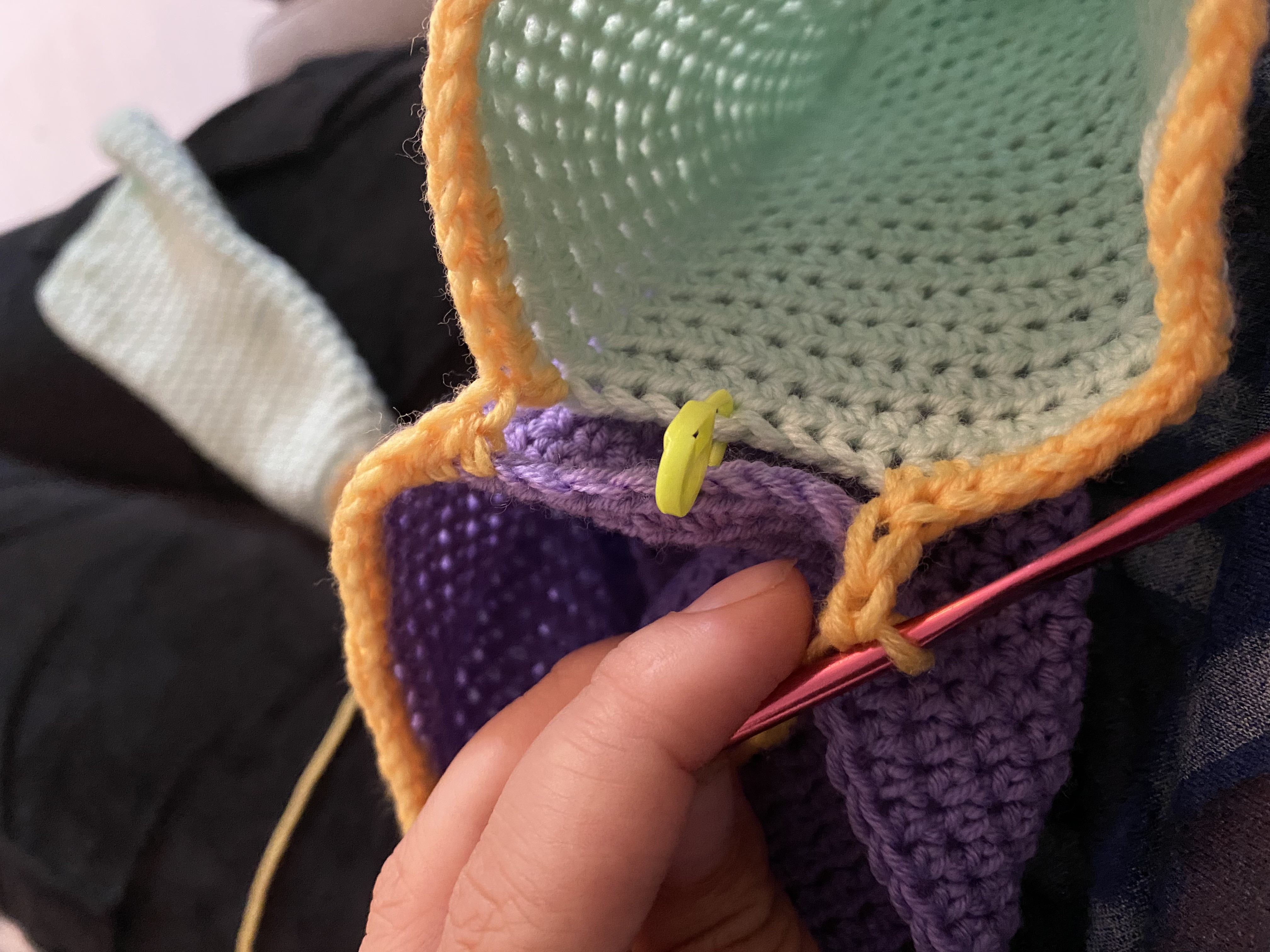 leaving space for the armhole